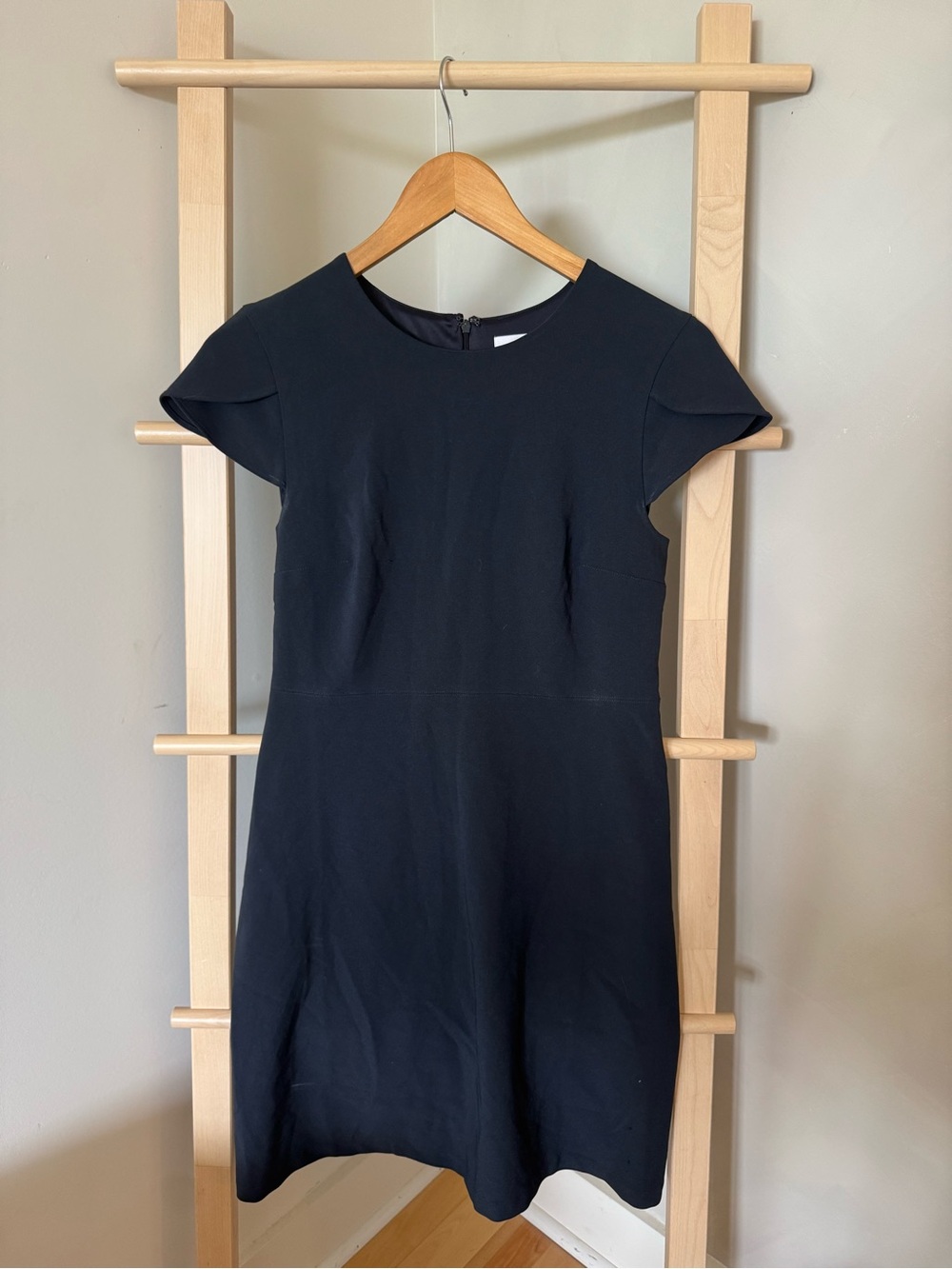 Classic Navy Cap-Sleeve Dress